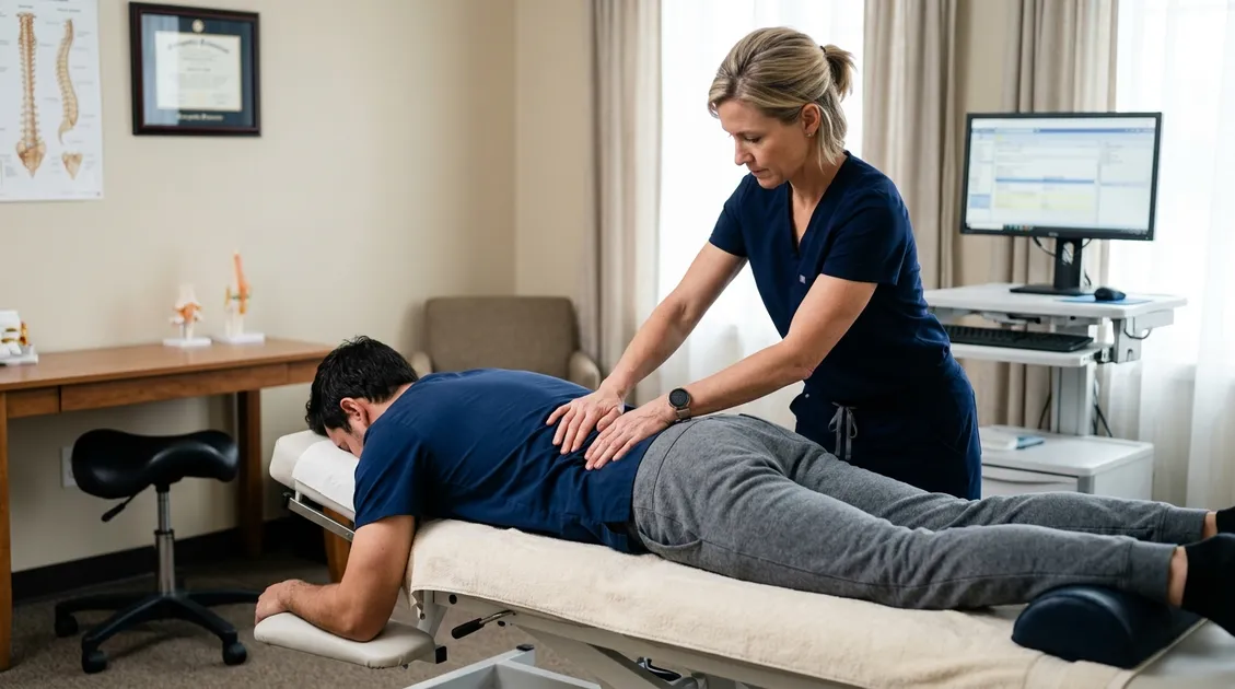 Osteopathic manipulative treatment session easing back pain at a Spanish Fork clinic